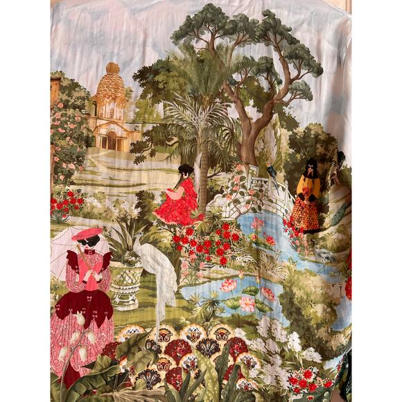 Rachel Zoe Satin Scenic Shirt Size Small - Picture 4 of 7